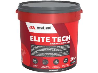 Zdjęcie: Membrana hydroizolacyjna płynna do dachów, tarasów i balkonów Elite Tech 20 kg szary MATIZOL
