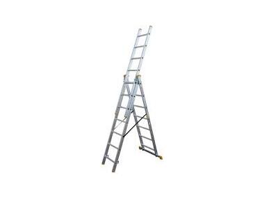 Zdjęcie: Drabina aluminiowa przemysłowa 3x9 MASTER