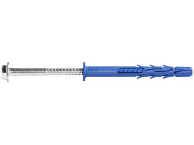Zdjęcie: Kołek ramowy poliamidowy FF1 14x240 mm z kołnierzem wkręt ocynk galwaniczny, 20 sztuk RAWLPLUG