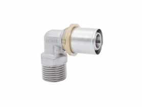 Kształtka zaprasowywana kolano wkrętne 16x1/2" gz DURO SYSTEM