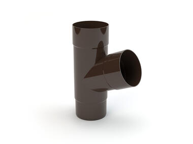 Zdjęcie: Trójnik rury spustowej 110/63 mm ciemny brąz GAMRAT