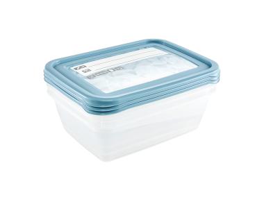 Zdjęcie: Zestaw 3 pojemników 3x1,25 L z etykietą wielokrotnego zapisu (30052) Mia Magic Ice KEEEPER