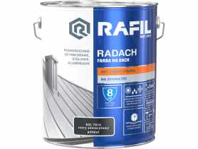 Farba na dach Radach szary antracyt RAL7016 10L RAFIL