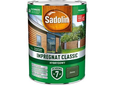 Zdjęcie: Impregnat ochronno-dekoracyjny hybrydowy Classic 4,5 L zielony SADOLIN
