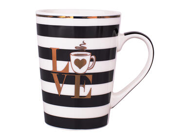 Zdjęcie: Kubek stożek wysoki nbc 450 ml dekoracja modern Coffee ii ALTOMDESIGN