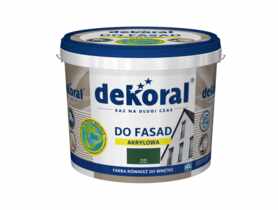 Farba fasadowa zielona 5 L Polinit DEKORAL