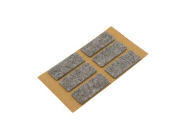 Zdjęcie: Podkładki filcowe samoprzylepne szare 25x60 mm METRO