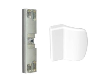 Zdjęcie: Zatrzask drzwi balkonowych MD z uchwytem białym METRO