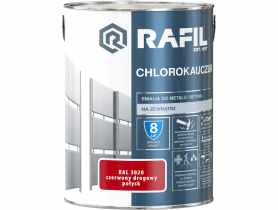 Emalia chlorokauczuk czerwony RAL3020 5L RAFIL