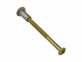 Śruba i nakrętka do klamki mosiężna 50 mm METRO