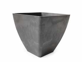 Donica z kompozytu 30x30x28 cm szara TIN TOURS
