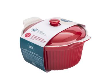 Zdjęcie: Naczynie do zapiekania z pokrywką ceramiczne Red Chilli czerwone 27,5 cm ALTOM DESIGN