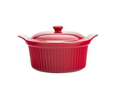 Zdjęcie: Naczynie do zapiekania z pokrywką ceramiczne Red Chilli czerwone 27,5 cm ALTOM DESIGN