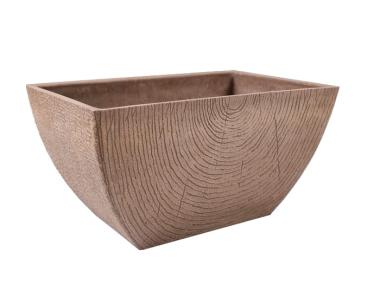 Zdjęcie: Donica z kompozytu 41x26x21 cm taupe TIN TOURS