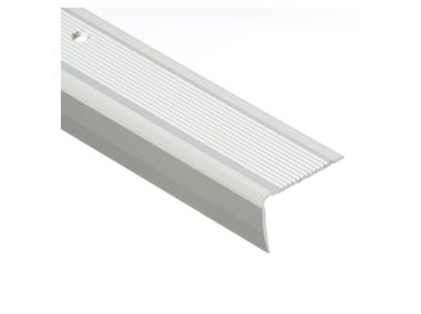 Zdjęcie: Profil schodowy ryflowany 40x25 mm - 2 m srebrny CEZAR