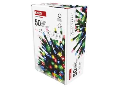 Zdjęcie: Lampki choinkowe 50 LED 2,5 m IP20 multikolor EMOS