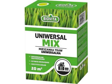 Zdjęcie: Mieszanka nasion traw uniwersalmix 0,5 kg BIOVITA