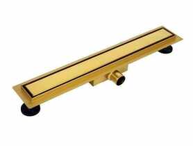 Odpływ liniowy dwustronny Duplex Next Gold/Złoty (pod płytkę / Virgin) - 90 cm BALNEO