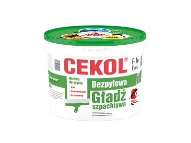 Zdjęcie: Gładź szpachlowa Finisz F-16 bezpyłowa 20 kg CEKOL