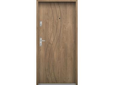 Zdjęcie: Drzwi wejściowe do mieszkań Bastion N-07 Dąb 80 cm prawe ODP KR CENTER