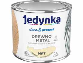Emalia akrylowa Deco&Protect drewno i metal mat kremowy 0,2 L JEDYNKA
