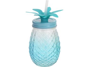 Zdjęcie: Słoik ananas ze słomką 400 ml EXCELLENT HOUSEWARE