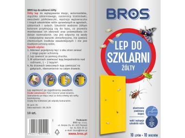 Zdjęcie: Lep do szklarni żółty 10 szt. BROS