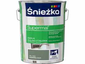 Emalia Supermal popielaty RAL7023 5L ŚNIEŻKA