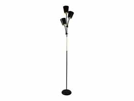 Lampa stojąca podłogowa Grace 3-punktowa 192 cm, czarna ORNO