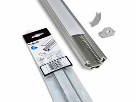 Profil zestaw 08BX-3 natynkowy aluminiowy typ C satyn POLUX