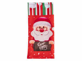 Worek na butelkę boże narodzenie 30x14 cm mikołaj ALTOMDESIGN