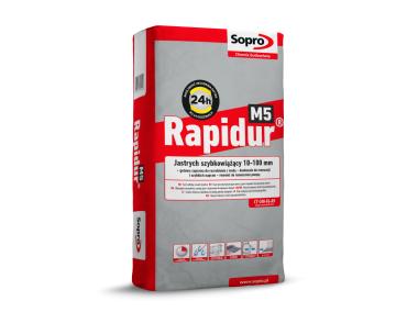 Zdjęcie: Zaprawa szybkowiążąca do jastrychów Rapidur M5 25 kg SOPRO