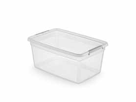 Pojemnik z pokrywką i klipsami Basestore 58x39x25 cm 40 L ORPLAST
