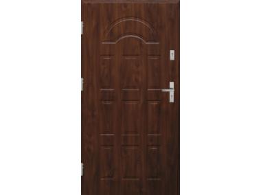 Zdjęcie: Drzwi zewnętrzne stalowo-drewniane Disting Fedora 01 Orzech 90 cm lewe KR CENTER