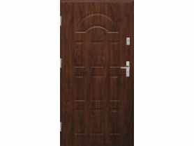 Drzwi zewnętrzne stalowo-drewniane Disting Fedora 01 Orzech 90 cm lewe KR CENTER