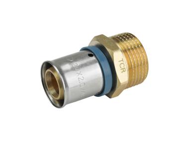 Zdjęcie: Złączka zaciskowa PEX 20x3/4 gwint zewnętrzny TYCNER