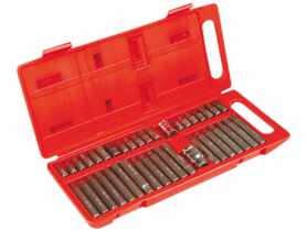 Końcówki wkrętakowe Spline, Torx, sześciokątne, zestaw 40 sztuk TOP TOOLS