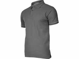 Koszulka Polo, 220g/m2, szara, L, CE, LAHTI PRO