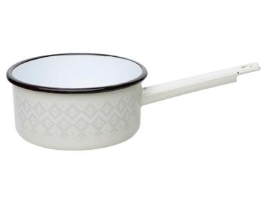 Zdjęcie: Rondel emaliowany Blanka  16 cm - 1,5 L prosty FLORENTYNA