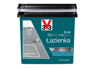 Zdjęcie: Farba renowacyjna Easy Renowacja Łazienka szlachetny popiel 0,75 L V33