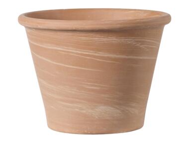 Zdjęcie: Doniczka ceramiczna Vasum Duo bianco 21 cm ceglana DMS