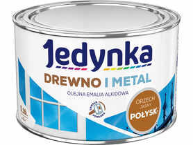 Emalia olejno-alkidowa drewno i metal orzech jasny 0,36 L połysk JEDYNKA