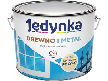 Zdjęcie: Emalia olejno-alkidowa drewno i metal kość słoniowa 10 L połysk JEDYNKA