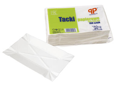 Zdjęcie: Tacki papierowe 13x20 cm - 100 szt. PP PROFESSIONAL