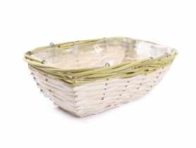 Koszyk do obsadzania kwiatami 26x17x10 cm prostokątny TIN TOURS