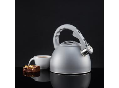 Zdjęcie: Czajnik z gwizdkiem Gris 2,5 L szary AMBITION