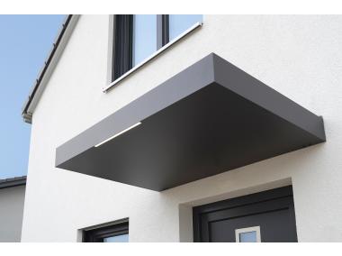 Zdjęcie: Zadaszenie BS 160 UP antracyt 1600x900x145 mm GUTTA