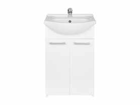 Zestaw szafka z umywalką 50 cm Formica wysoki połysk ELITA