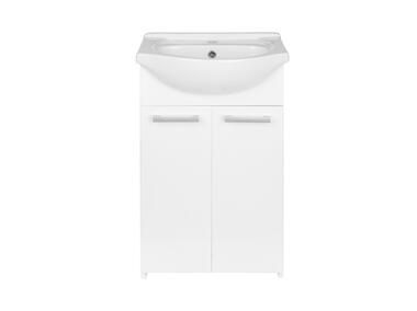 Zdjęcie: Zestaw szafka z umywalką 50 cm Formica wysoki połysk ELITA