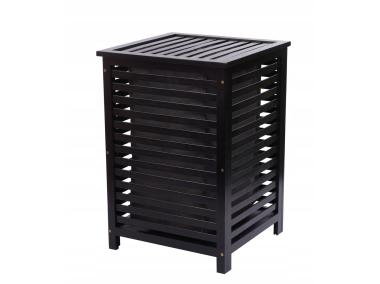 Zdjęcie: Kosz na pranie Bamboo 65 L czarny GALICJA
